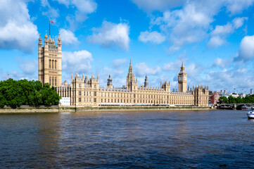 Houses of Parliament and Big Ben in London