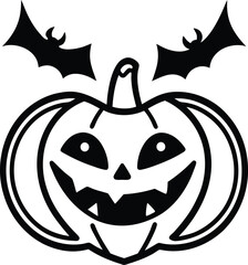 Scary Silhouette Icons – Halloween Themed Vector Set
