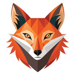 Abstract fox face