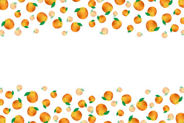 Apricot Border  Falling Apricots Frame Background