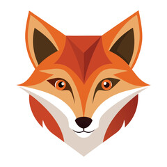 Abstract fox face