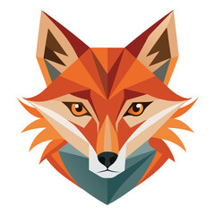 Abstract fox face