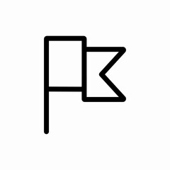 flag marker bookmark icon vector sign