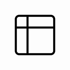 layout grid design icon vector sign