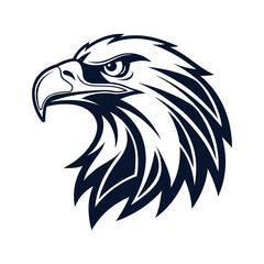 Modern Eagle Emblem with Bold Navy Accents vector illustration