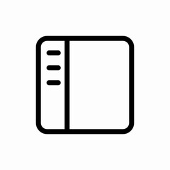 notebook journal book icon vector sign