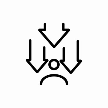 user downgrade icon vector sign