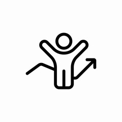 person progress icon vector sign
