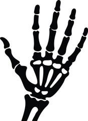 skeleton hand nice gesture silhouette