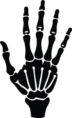 skeleton hand nice gesture silhouette