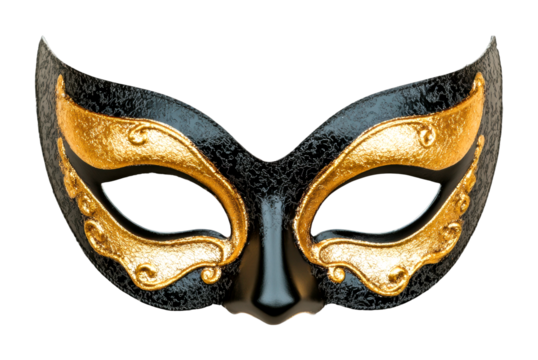 Masquerade ball celebration venice decorative mask festive atmosphere elegance isolated on transparent background