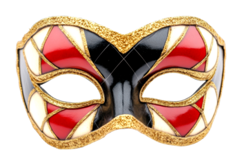 Vibrant masquerade mask display artisan workshop studio artistry isolated on transparent background