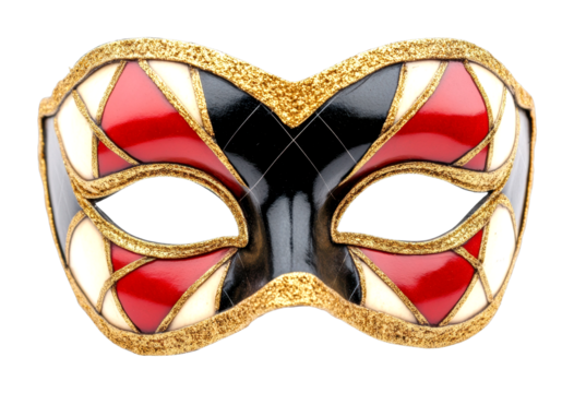 Vibrant masquerade mask display artisan workshop studio artistry isolated on transparent background