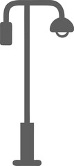 street lamp isolated silhouette