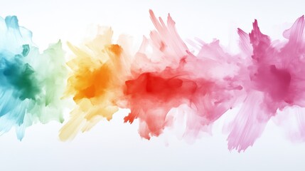 Abstract rainbow paint splatter