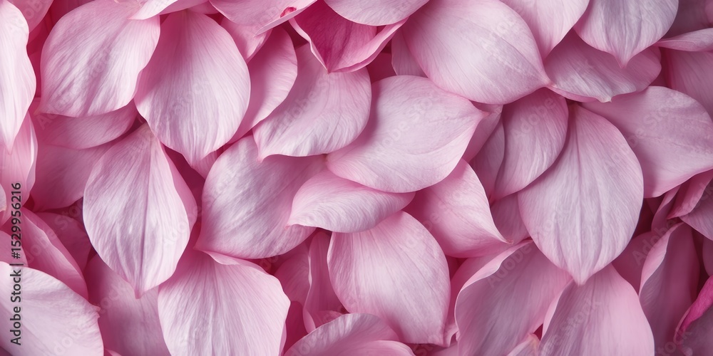 Poster close up of a multitude of soft pink petals overlapping each other creating a floral pattern