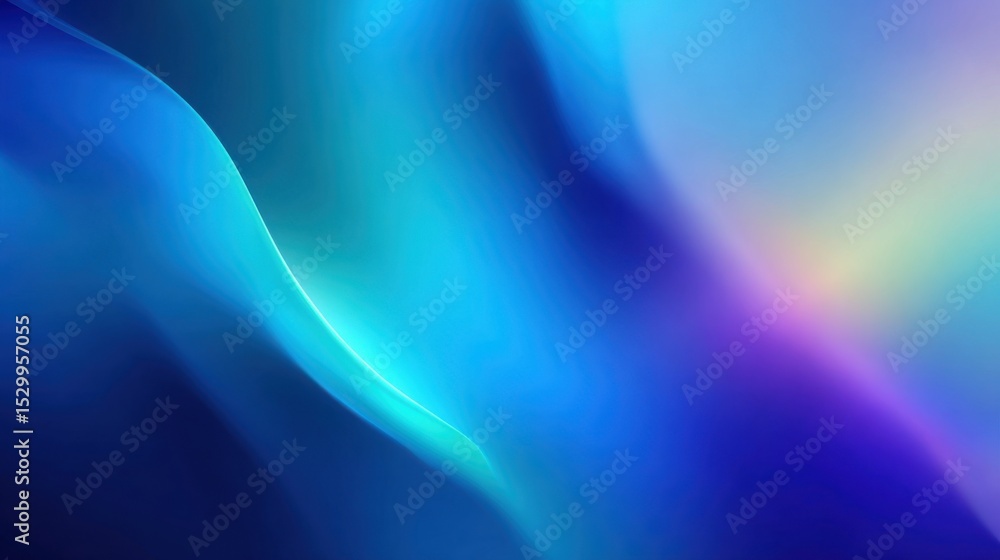 Poster a gradient of blue and purple colors with a blue line running through it. the background is a mix of