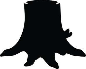 tree stump silhouette