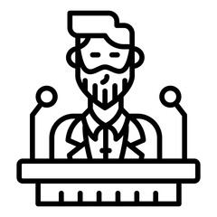 Press Conference Icon