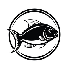 Sophisticated Fish in Soft Gradient Style vector illustration