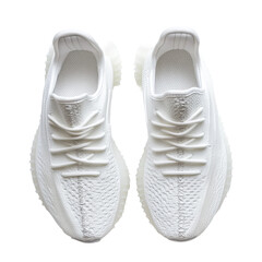 pair of white sneakers