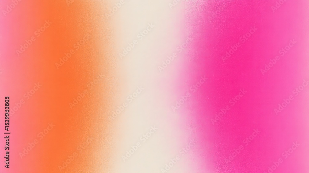 Poster gradient background blending soft orange, white, and pink hues, generating minimalist abstract desig