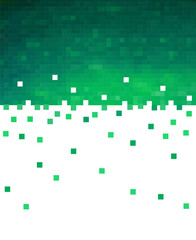 Green background of squares. Not AI, Vector illustration.