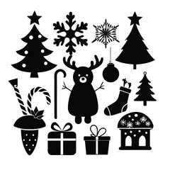 Festive Christmas Silhouettes Collection