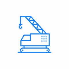 crane hook icon sign vector