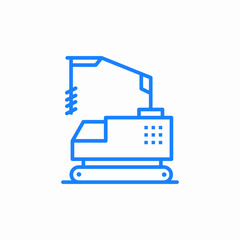 drill machine icon sign vector