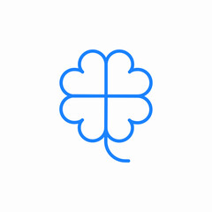 four petal clove icon sign vector