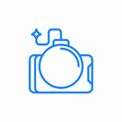 Fototapeta premium mobile bomb icon sign vector