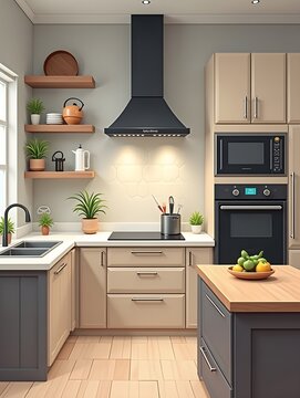 Elegant Icons for Creative Industrial Kitchen Design