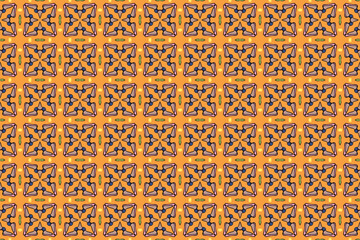 Seamless Textile Endless Luxury Symmetric Fashion Visual Background Art Shape Geometric Fabric Design Graphic Template Decoration Tile Wallpaper Perspective Cloth Digital Interior Texture Pattern.