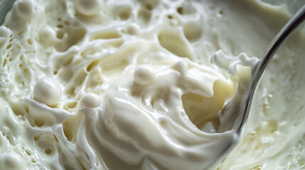 Creamy Food Texture Closeup