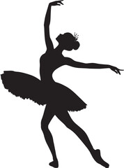 silhouette of a ballet dancer