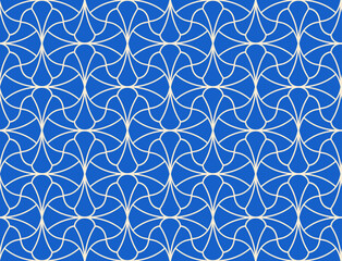 Modern cute art deco seamless pattern. Trendy abstract texture. Vector geometric background.