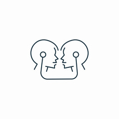 share thoughts icon sign vector