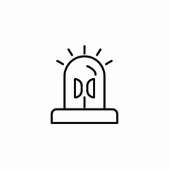siren alarm icon sign vector