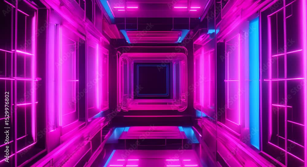 Poster electric neon frame a vibrant abstract frame with a futuristic glow the frame is a bright blue and p