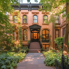 Historic Brownstone with Classic Charm and Lush Garden