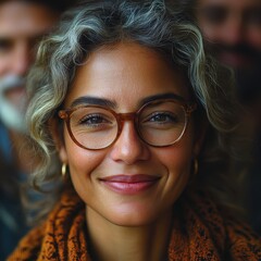 Obraz premium A kaleidoscope of smiles, a symphony of cultures, and a tapestry of ages intertwined, forming a vibrant, multi-generation community. 
