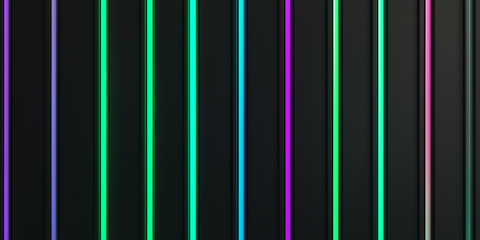 Sleek black background with vibrant green, teal, and cyan neon stripes arranged in horizontal lines. Smooth gradient and glowing hues create a dynamic, futuristic, and eye-catching aesthetic