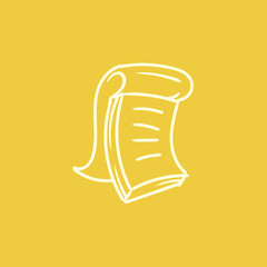 Elegant Scroll Design: A Simple Vector Graphic