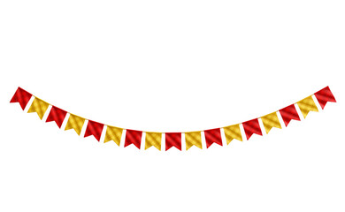 Obraz premium Bandeirinhas de São João Festa Junina Elemento 3D Isolado