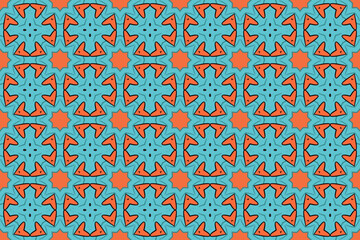 Seamless Luxury Shape Template Fashion Graphic Wallpaper Texture Symmetric Textile Art Geometric Interior Decoration Design Fabric Endless Digital Perspective Background Cloth Visual Tile Pattern.