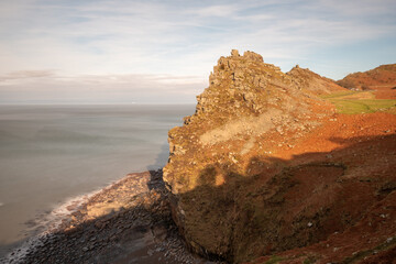 Landscape photo of the Valley of The Rocks in Exmoor National Park