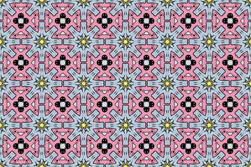 Seamless Luxury Shape Template Fashion Graphic Wallpaper Texture Symmetric Textile Art Geometric Interior Decoration Design Fabric Endless Digital Perspective Background Cloth Visual Tile Pattern.