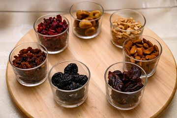 Dried fruit with almonds and peanuts