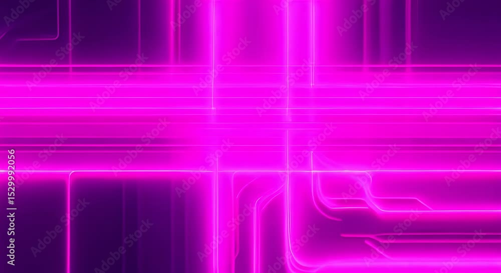 Poster pink neon line abstract a captivating abstract digital art image featuring a vibrant pink neon line 